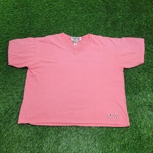 Vintage Body-Glove Flower Shirt Womens XL 26x24 Baggy Crop